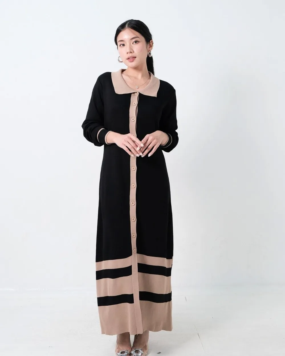 LONG SLEEVE DRESS WITH COLLAR HOLLYWOOD HEIST